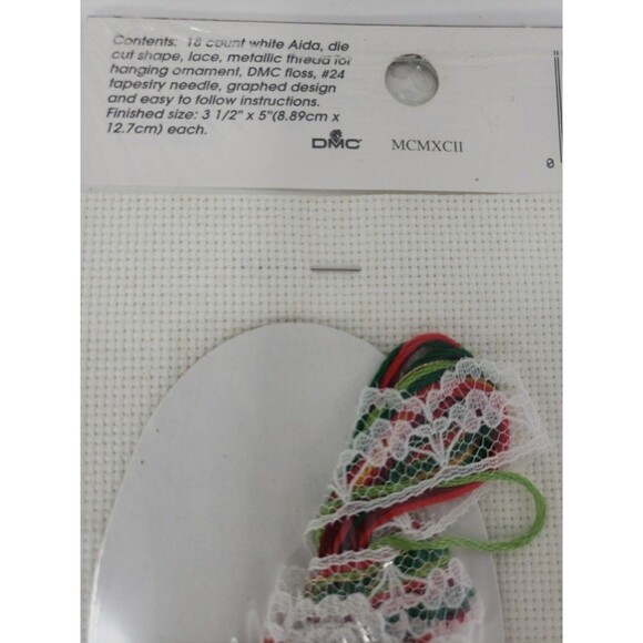 Lace Ornament Kits VTG 1992 Designs For The Needle Candles Kitty Sampler NOS - Picture 11 of 16